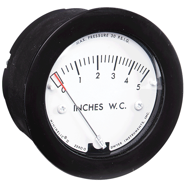 Dwyer Minihelic II Differential Pressure Gauge, Series 2-5000